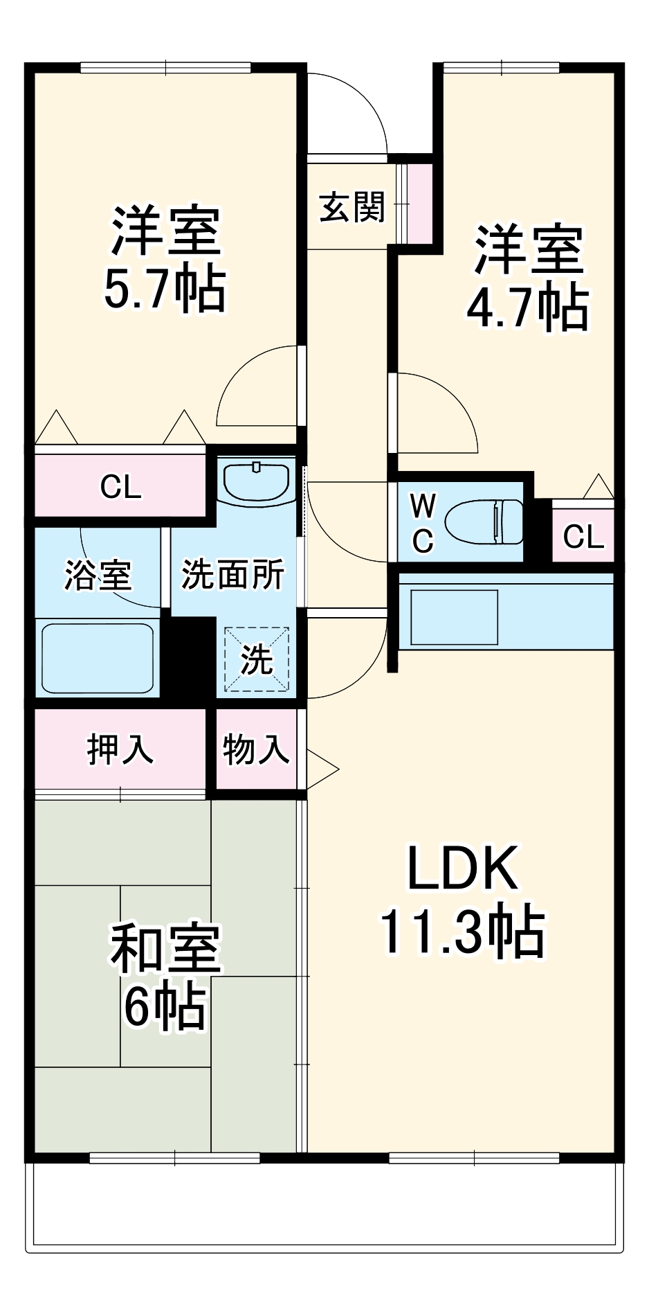 アバン・パルク横浜の間取り
