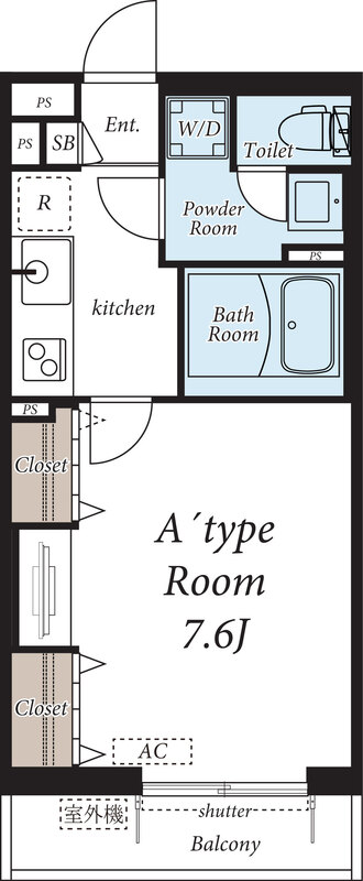 ChampVallon千人町の間取り