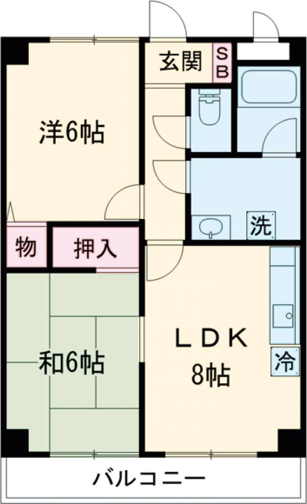 エクリーンミタカⅠの間取り
