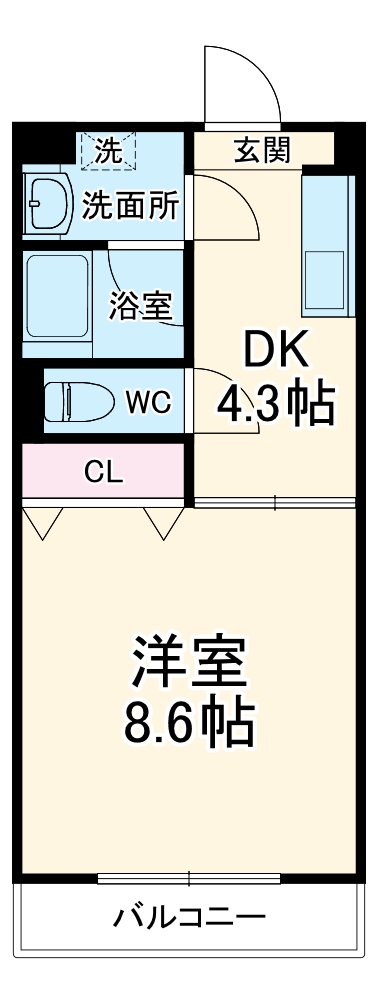 リヴァージュ湖西の間取り