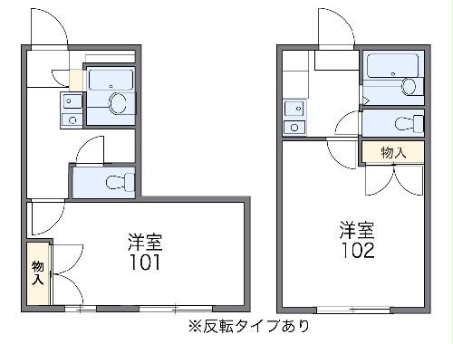 パレス二色浜B棟の間取り