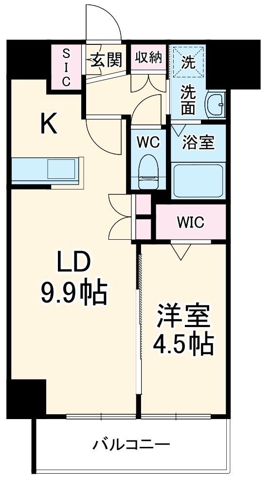 プレイズシード名古屋亀島の間取り