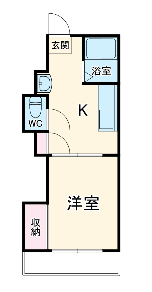 ハイツ千代の間取り