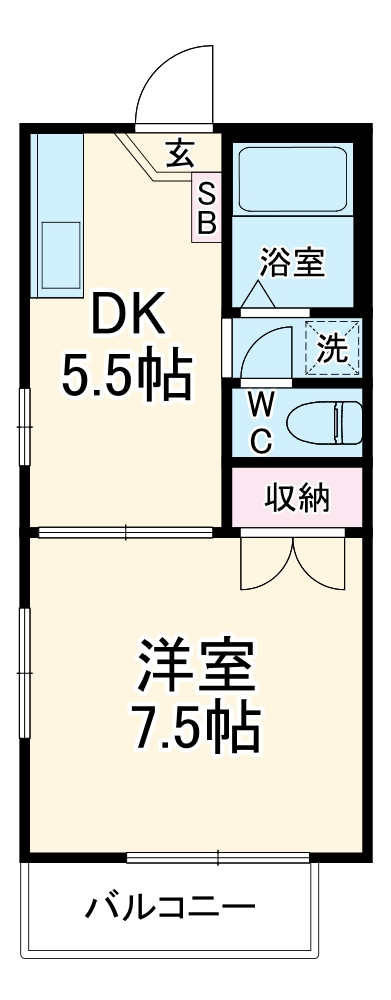 シオン藤沢Aの間取り