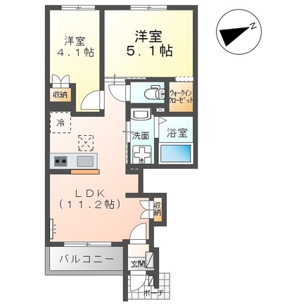 ベルフラワーの間取り
