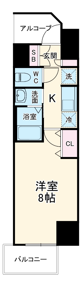 エステムコート名古屋グランツの間取り