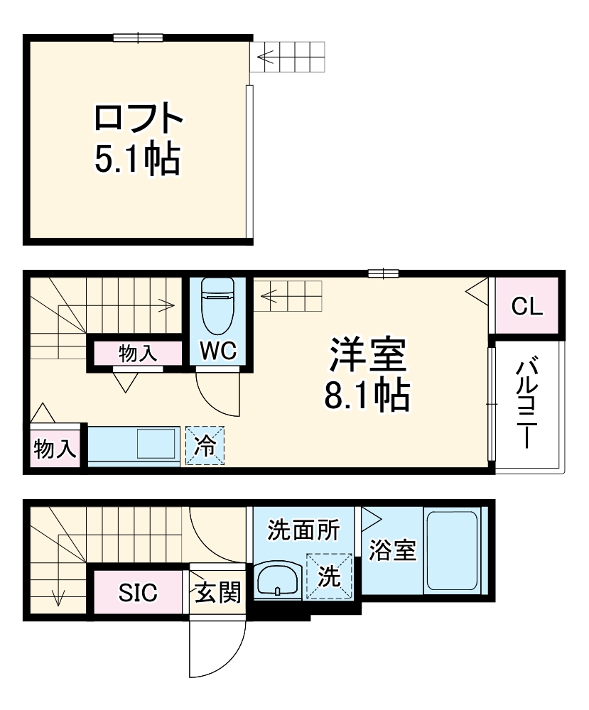 シャルムテラス下新庄の間取り