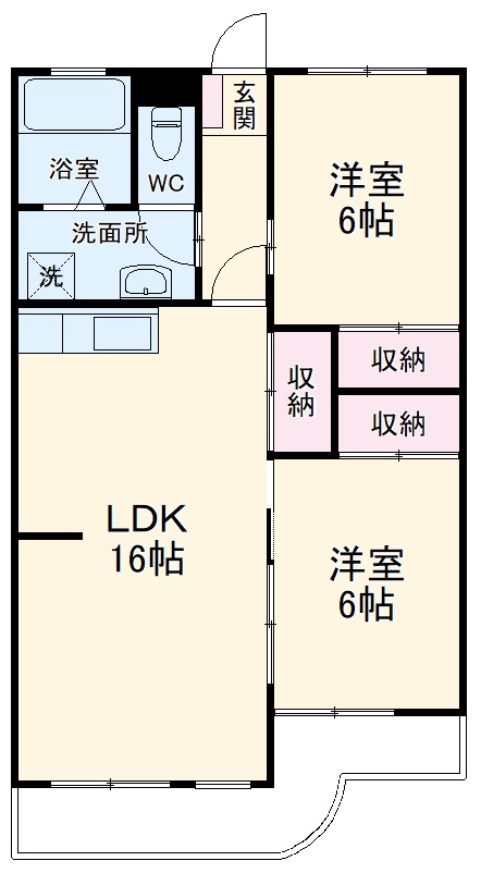 エスポワール南ヶ丘の間取り