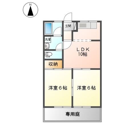 グリーンハイツふじAの間取り