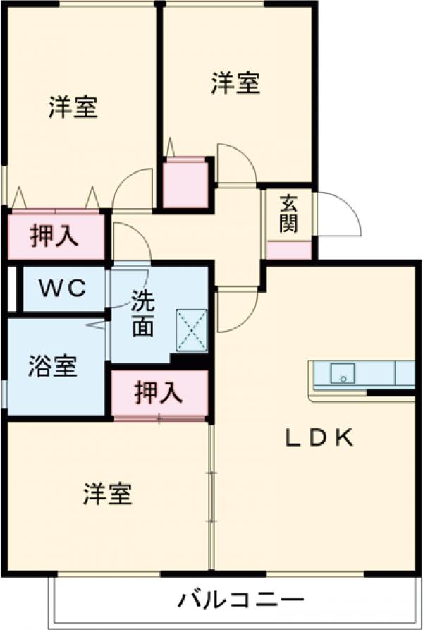 エスポワール今泉の間取り