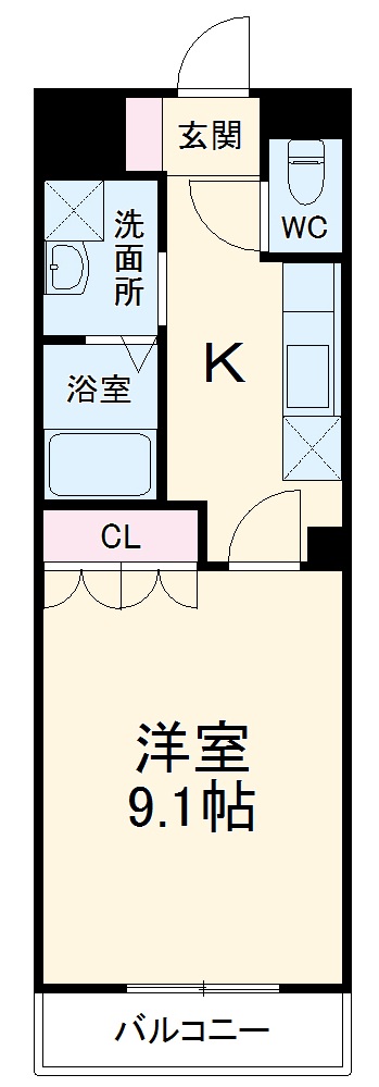 ローザ　オノモンの間取り