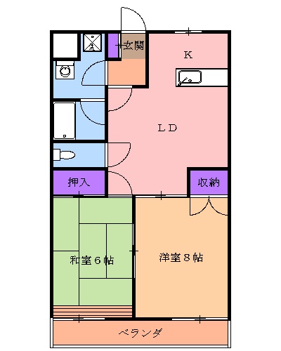 グリーンハイツ三澤パート6の間取り