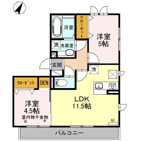 オリーブの間取り