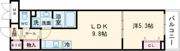 プライムガーデン若木の間取り