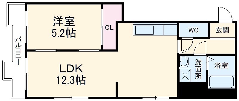 第8千里ハイツの間取り