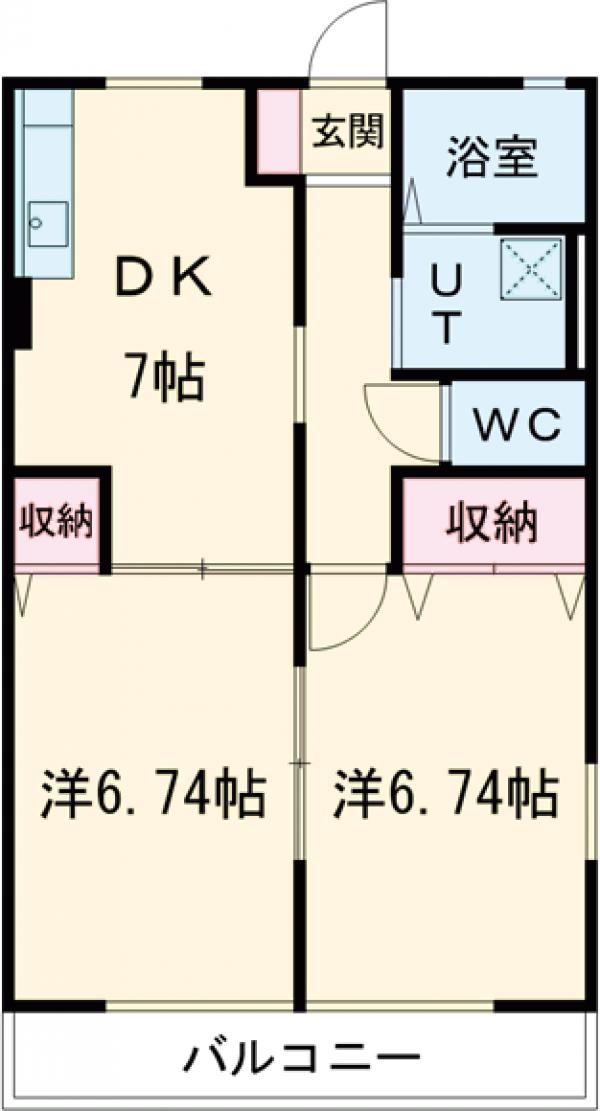 カンテハイムAの間取り