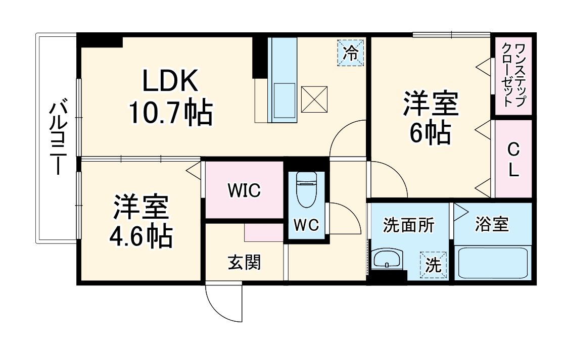 ハッピー プレイスの間取り