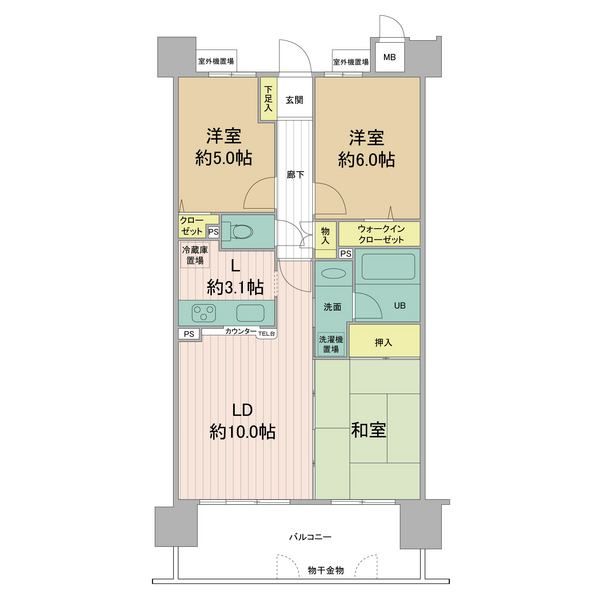 ダイアパレス徳重の間取り