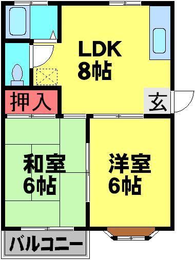 スイートパレス北柏の間取り
