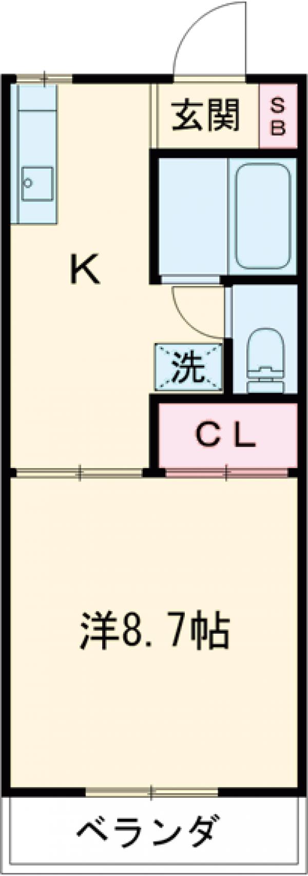 橘ハイツの間取り