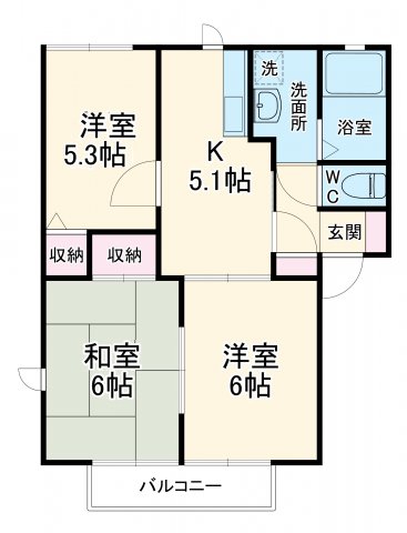 パインスクエアの間取り