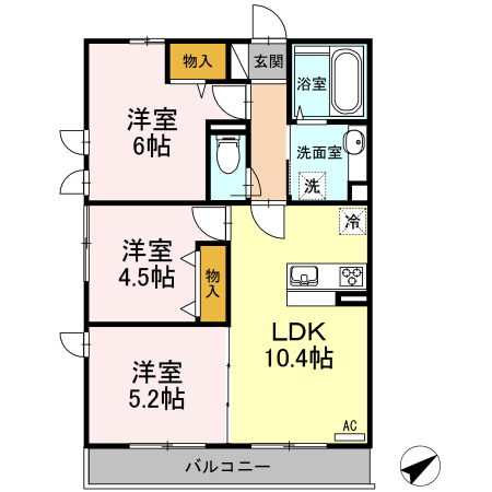 ソフィアウエストの間取り