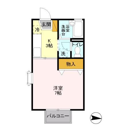 フローラ春日の間取り