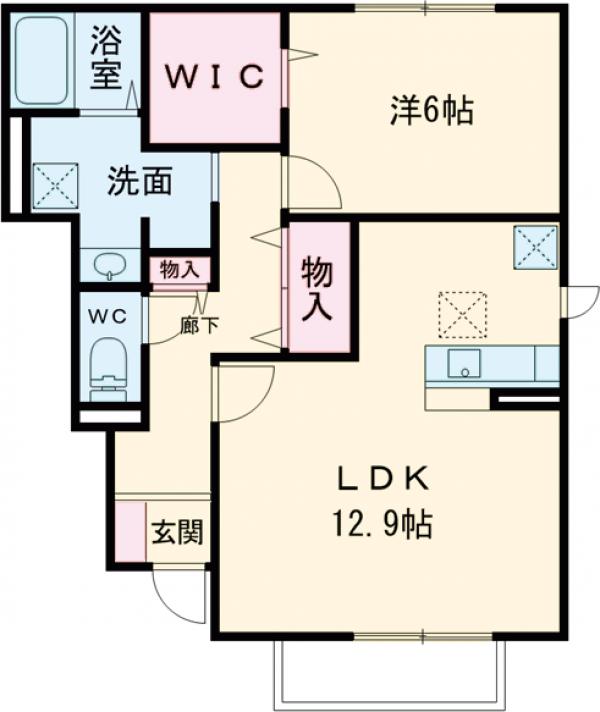 メゾン・プルメトウズ02の間取り