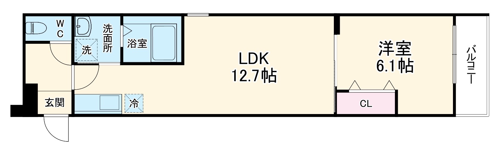 フジパレス旭城北の間取り
