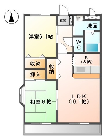 ひまわりの間取り