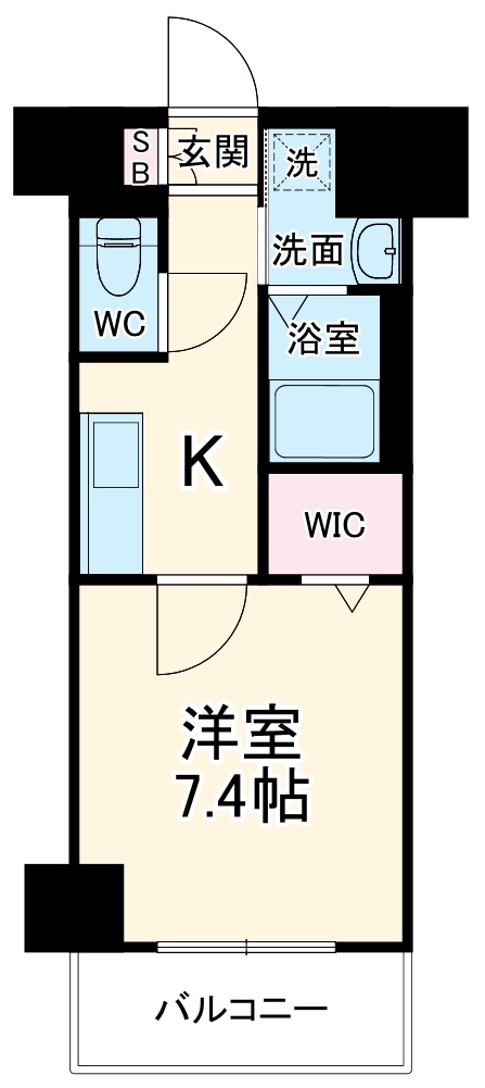 プレイズシード名古屋亀島の間取り