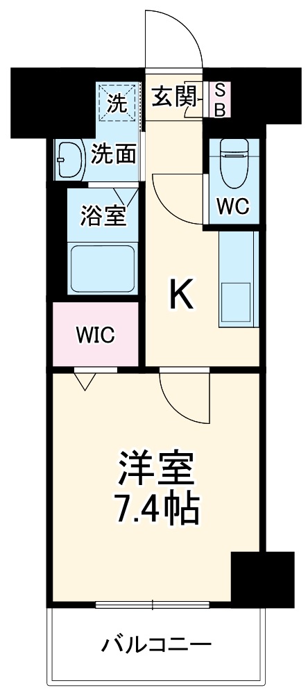 プレイズシード名古屋亀島の間取り