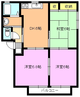 積水タウンコート Cの間取り