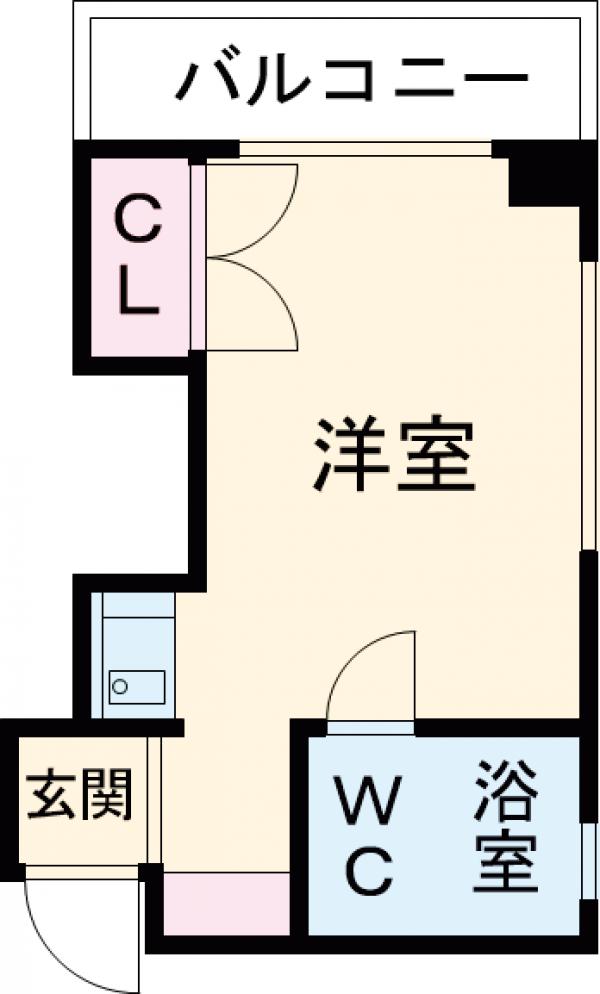 業平の完工年月(1994年5月)築の賃貸マンションの間取り