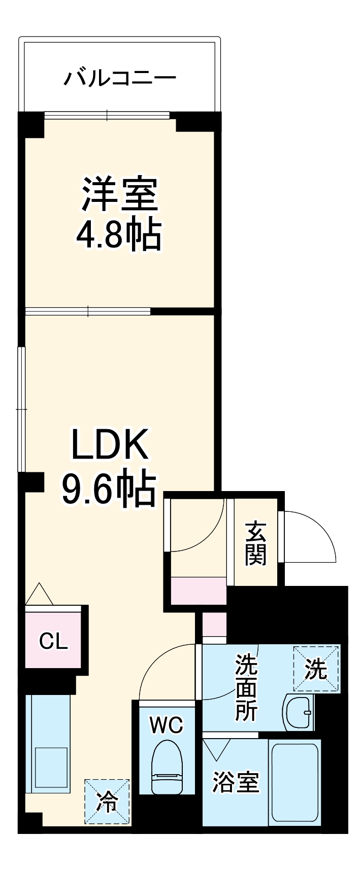 タチェット三郷中央の間取り