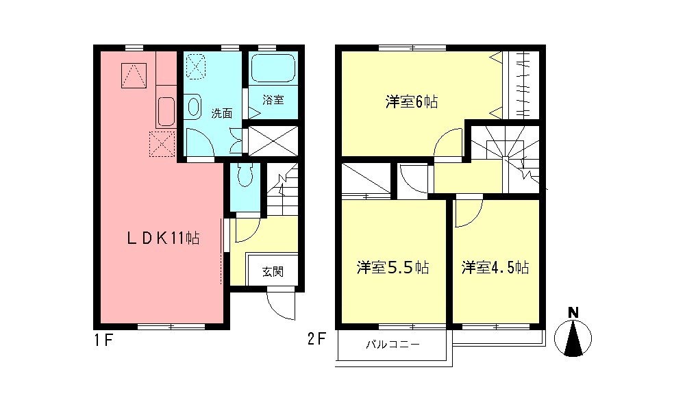 コンフォートAの間取り