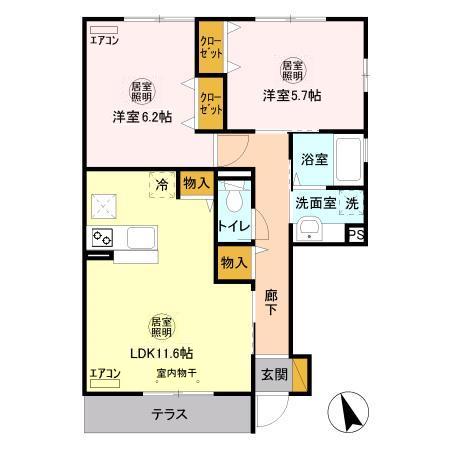 ボナール酒井根 Ⅰ号棟の間取り