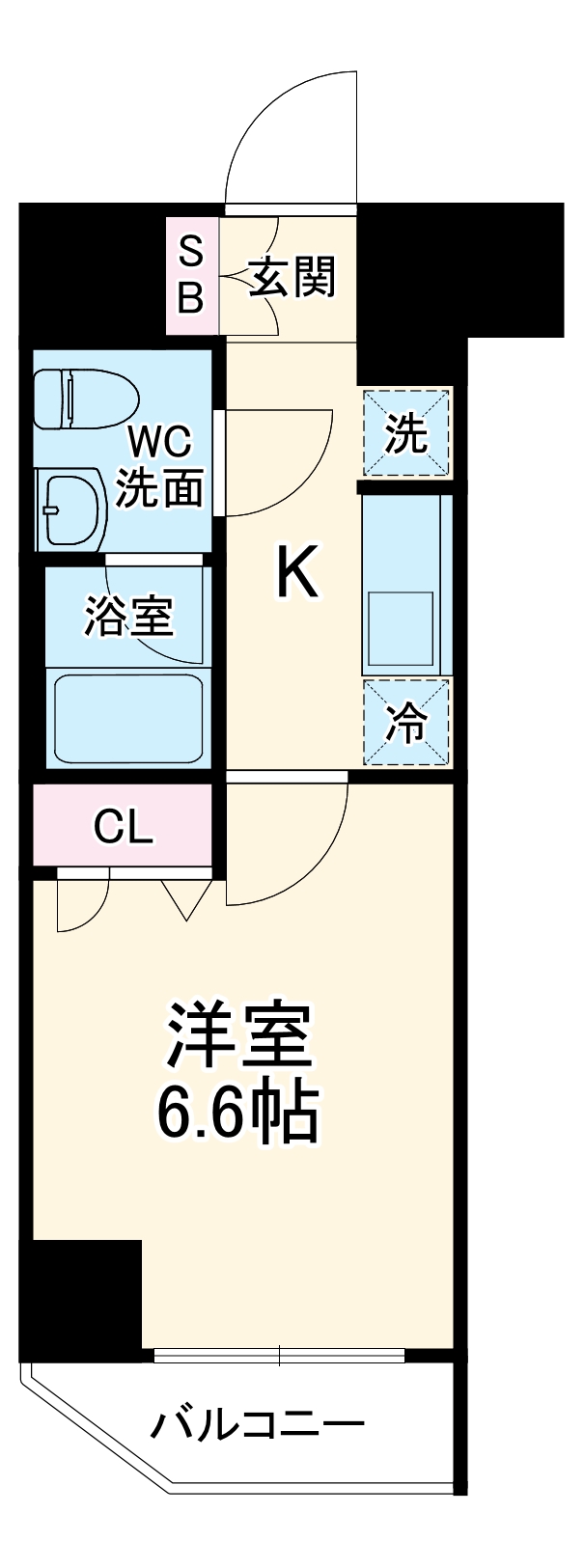 GENOVIA横浜関内skygardenの間取り
