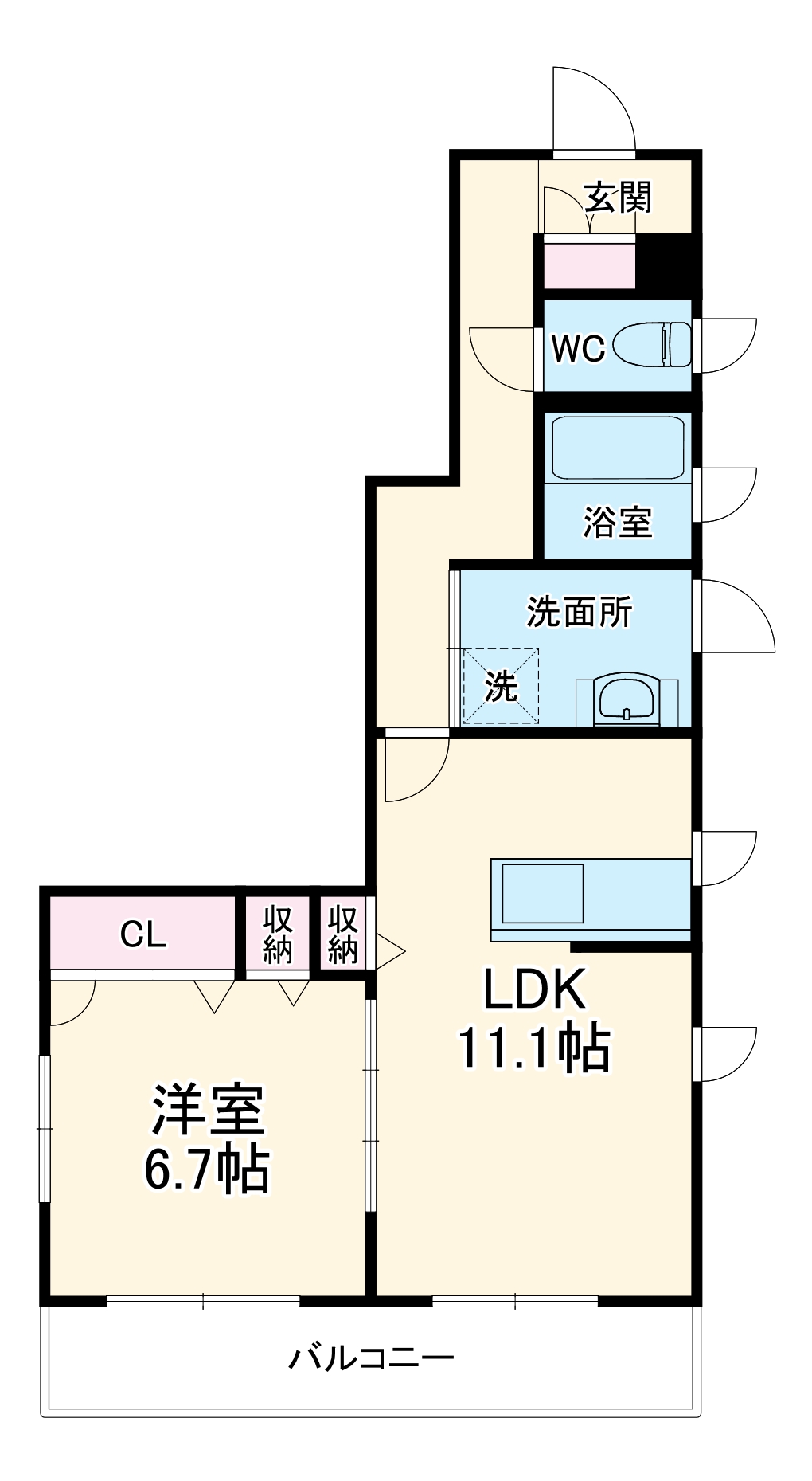 Sha Maison M’sの間取り