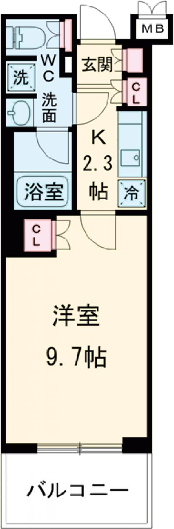 コンフォリア東池袋WESTの間取り