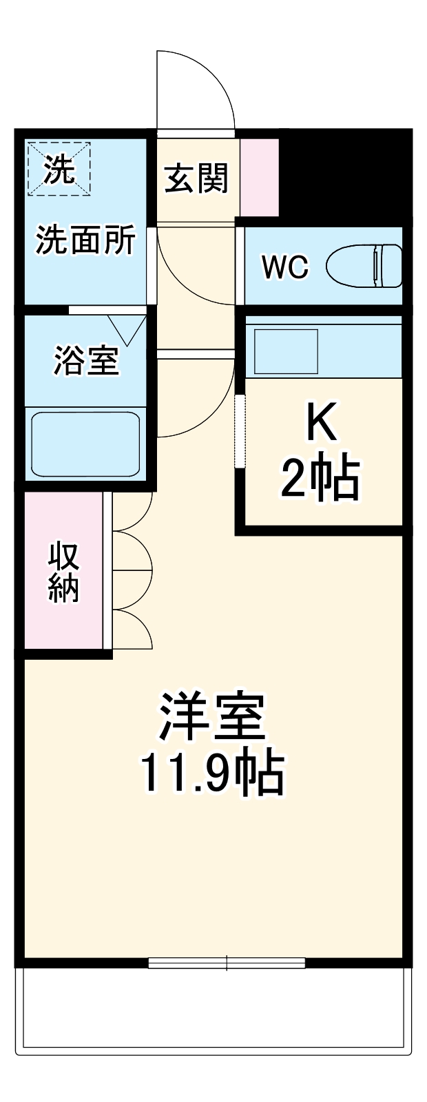 パストラールファイブの間取り