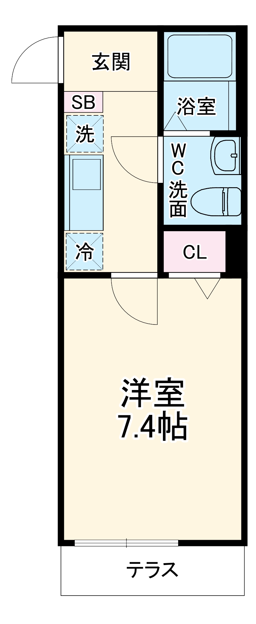 Babylon船橋法典の間取り