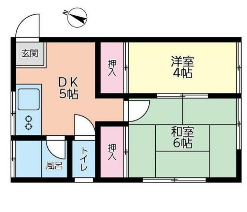 北原荘の間取り