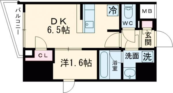 コンフォリア東大井Ⅱの間取り