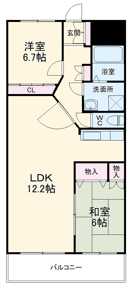 クロワサンスの間取り