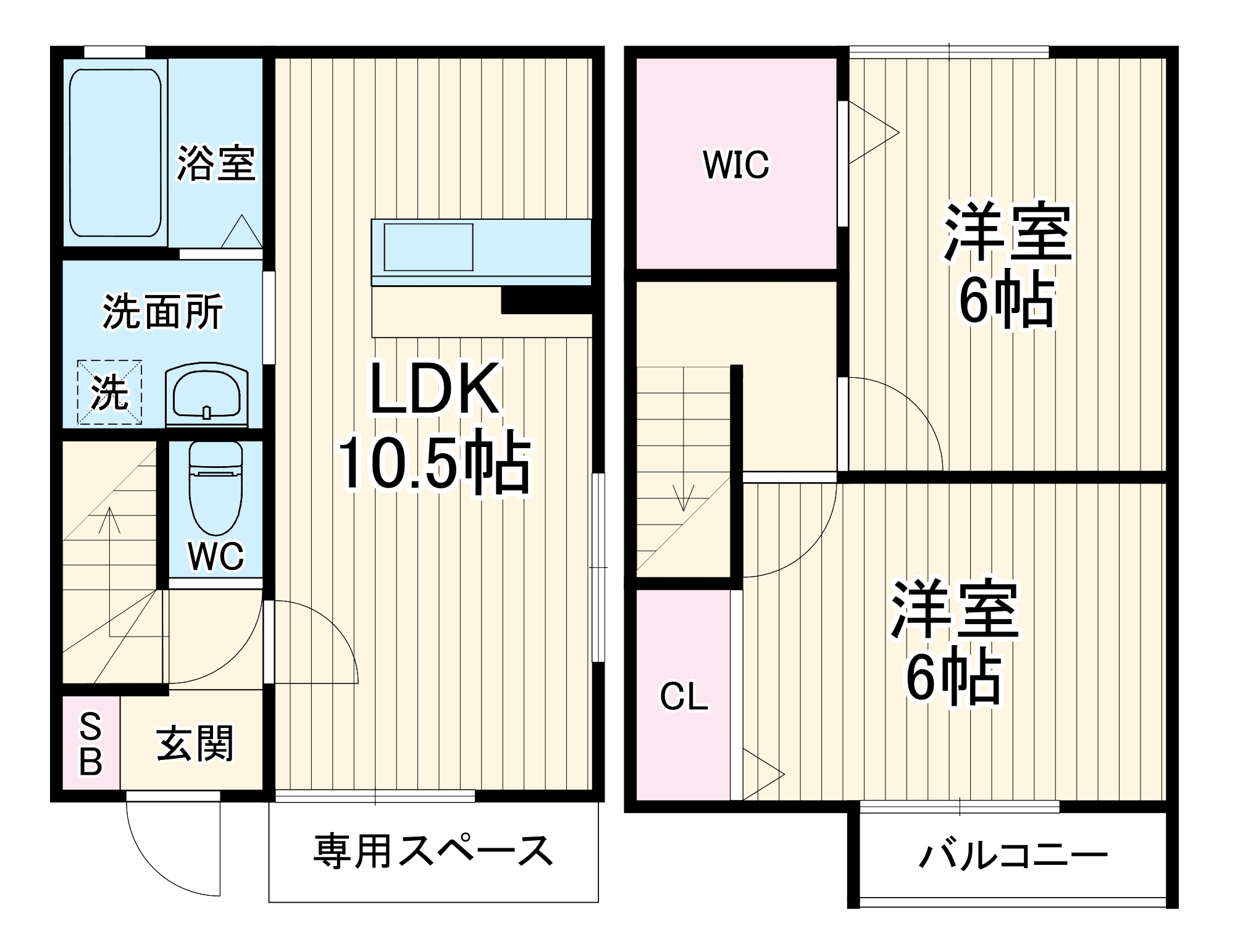プランドール南行徳A棟の間取り