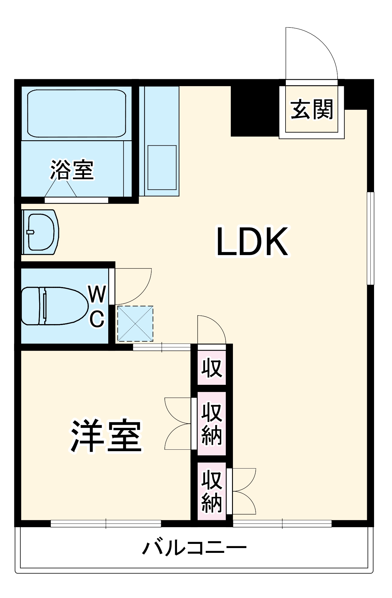 的場マンションの間取り
