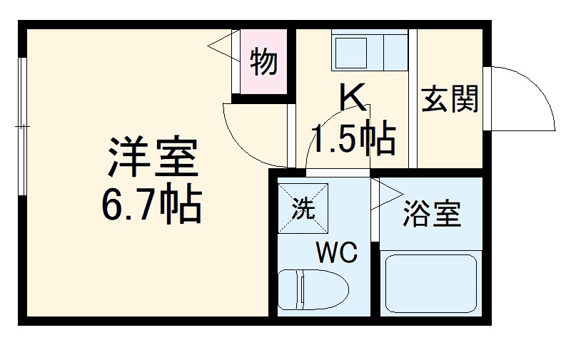 フォンス相模原の間取り
