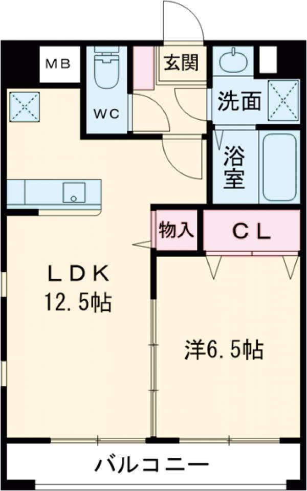 モア　クレドールの間取り