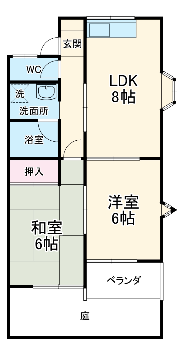 コーポ ボナールの間取り